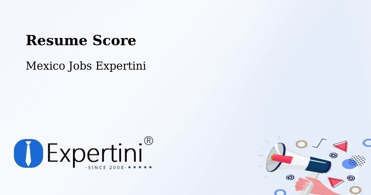 Resume Score & Job Description Match Tool – Chablé - Mexico Jobs Expertini
